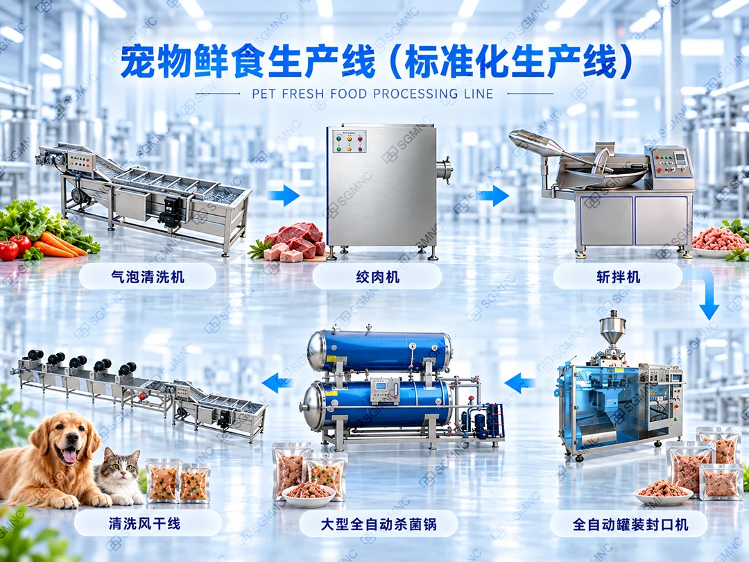 宠物鲜食标准化生产线